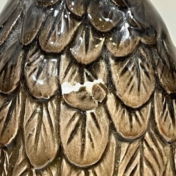 VTG TWO Ceramic Bald Eagle Book Ends Statues Hand Painted Japan 7.25" Tall - Picture 14 of 16